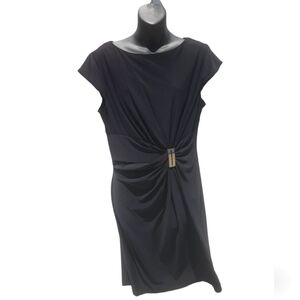 Jones Studio Shortsleeve Black A-line Dress size 12